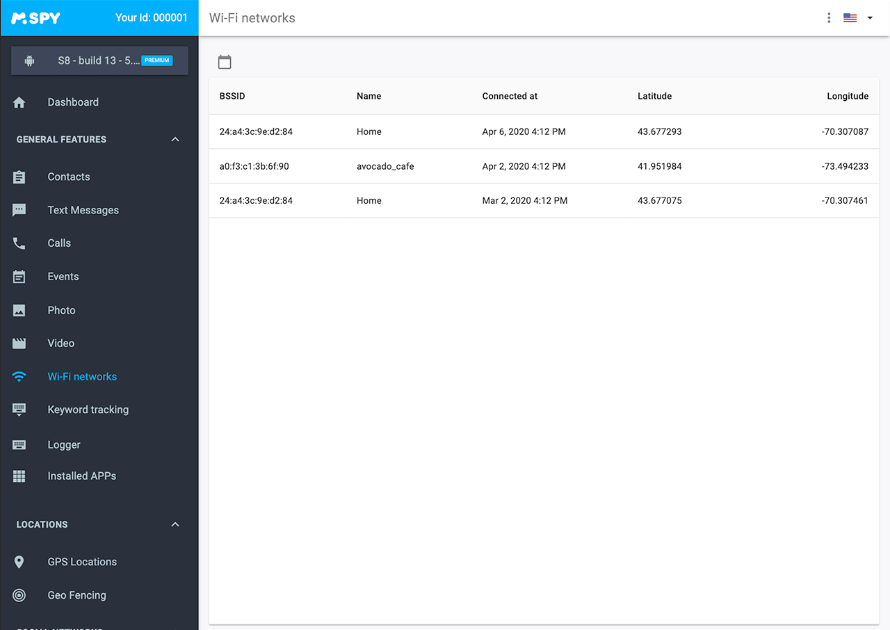 Aplicativo para monitorar Wi-Fi mSpy