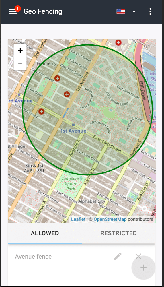 Geofencing – Acesse toda movimentação do aparelho em um mapa conveniente com o mSpy.