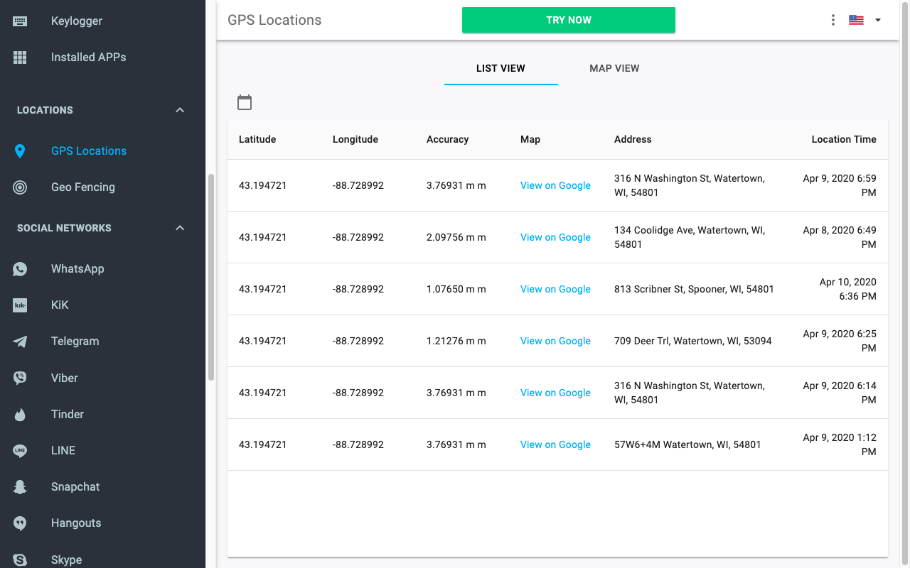 try mspy phone tracker